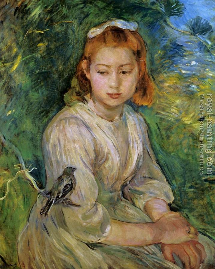 Berthe Morisot : Young Girl with a Bird